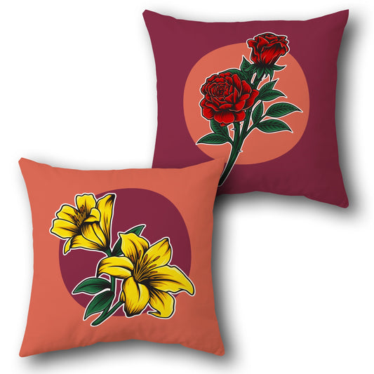 Strawberry Fields   Design Cushion Single (Front & Back)