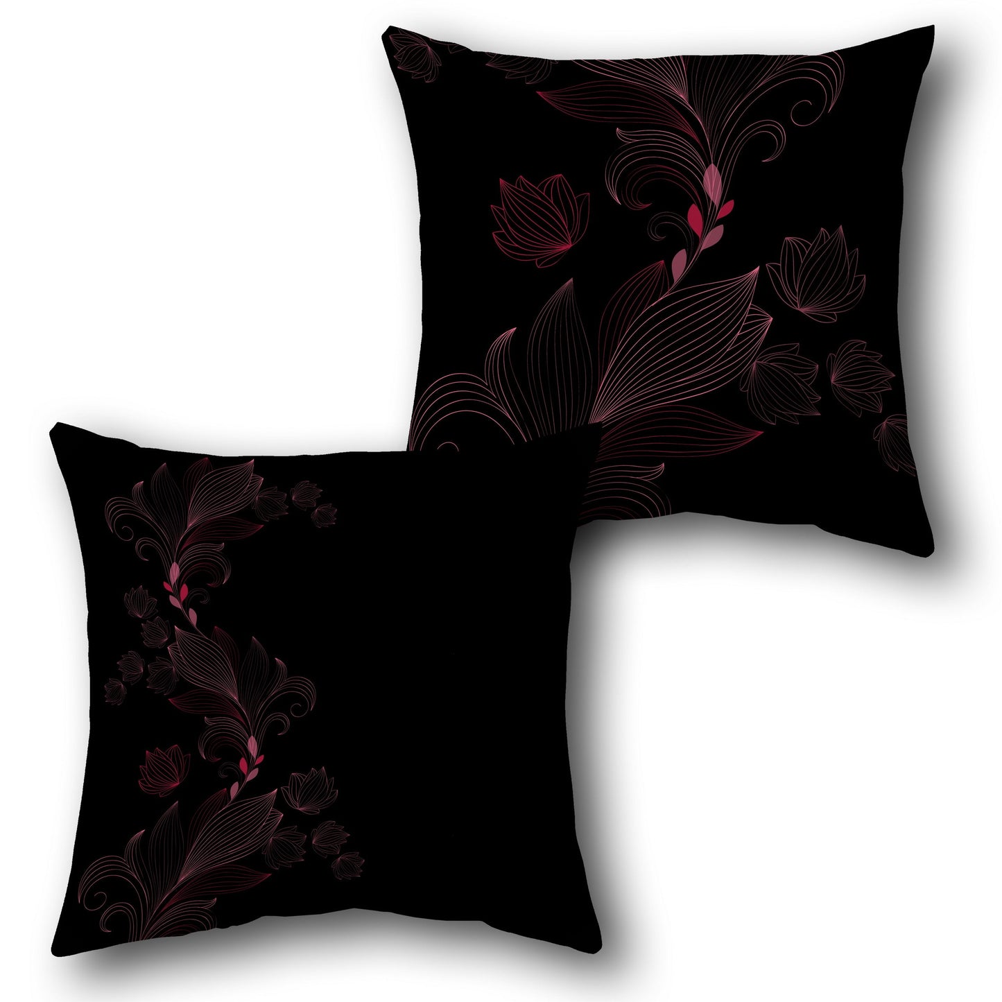 Floral Elegance  Design Cushion Single (Front & Back)