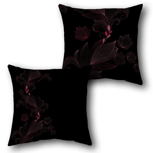 Floral Elegance  Design Cushion Single (Front & Back)