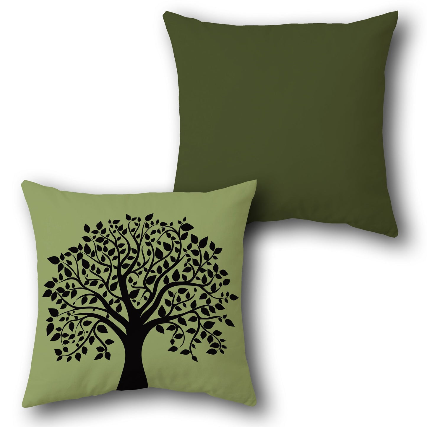 Tree Silhouette  Design Cushion Single (Front & Back)