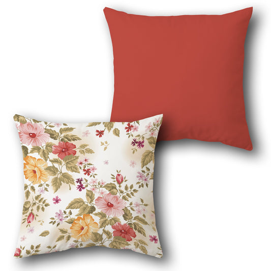 Vintage Floral  Design Cushion Single (Front & Back)