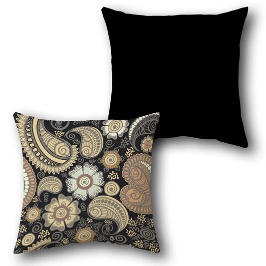 Paisley Floral  Design Cushion Single (Front & Back)