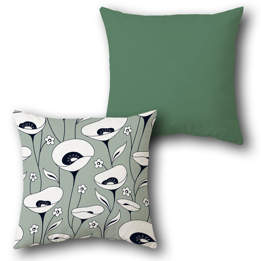 Whimsical Blossom  Design Cushion Single (Front & Back)
