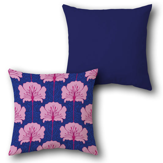 Bold Floral  Design Cushion Single (Front & Back)