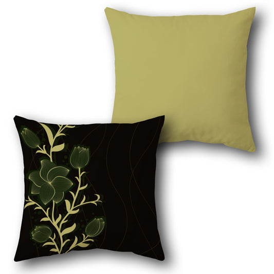 Midnight Bloom  Design Cushion Single (Front & Back)