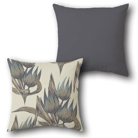 Minimalist Bird of Paradise Decorative   Design Cushion Single (Front & Back)