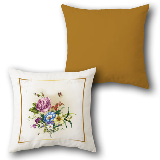 Vintage Blossom Throw   Design Cushion Single (Front & Back)
