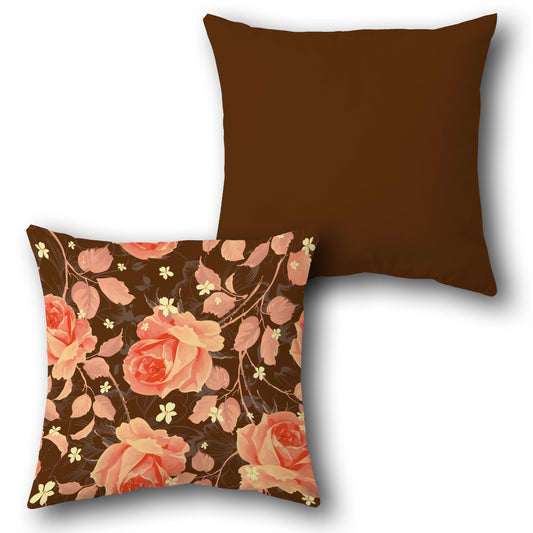 Rich Floral  Design Cushion Single (Front & Back)