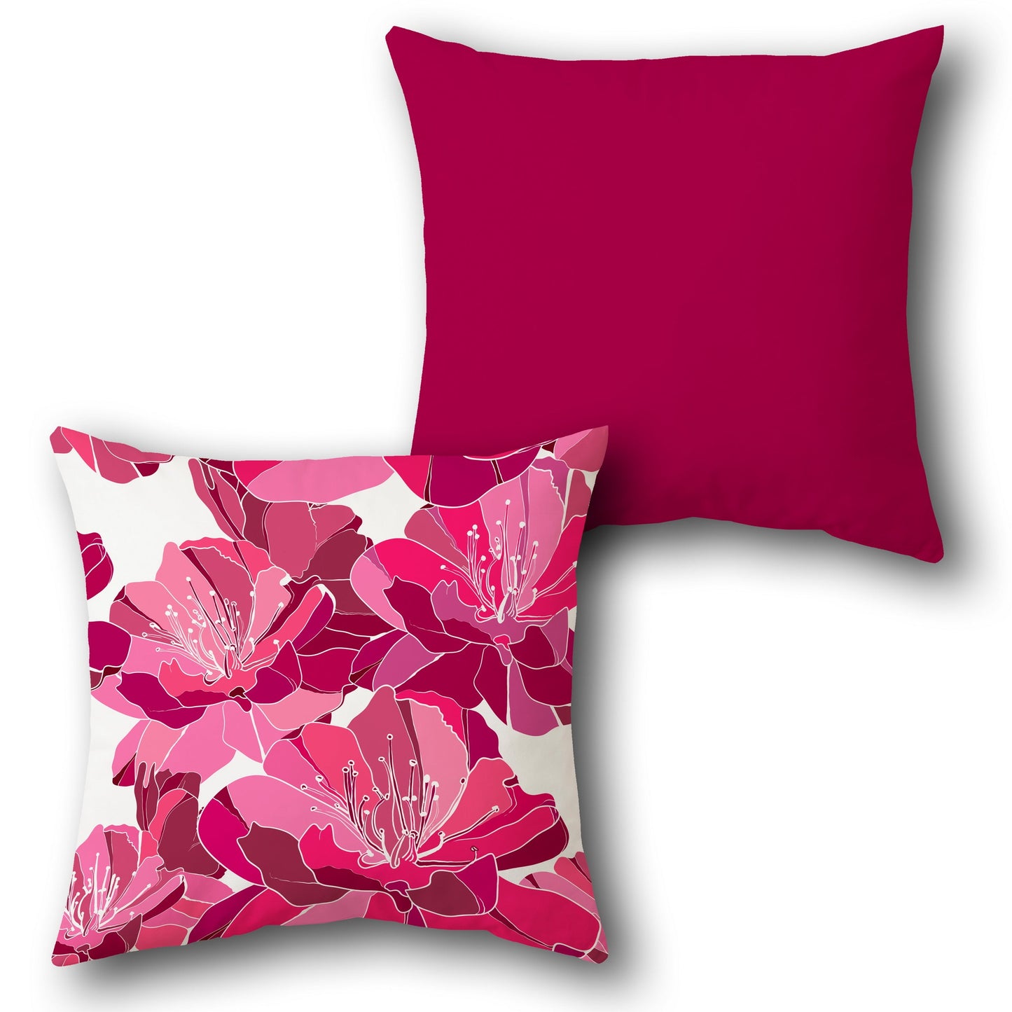 Pink Blossom  Design Cushion Single (Front & Back)