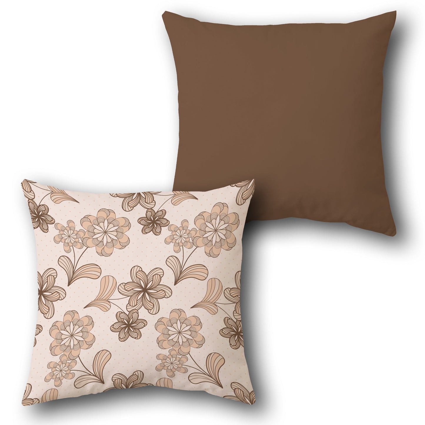 Subtle Floral  Design Cushion Single (Front & Back)
