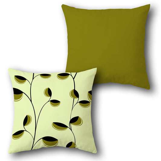 Abstract Leaf  Design Cushion Single (Front & Back)