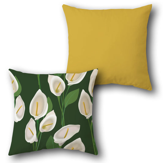 Calla Lily  Design Cushion Single (Front & Back)