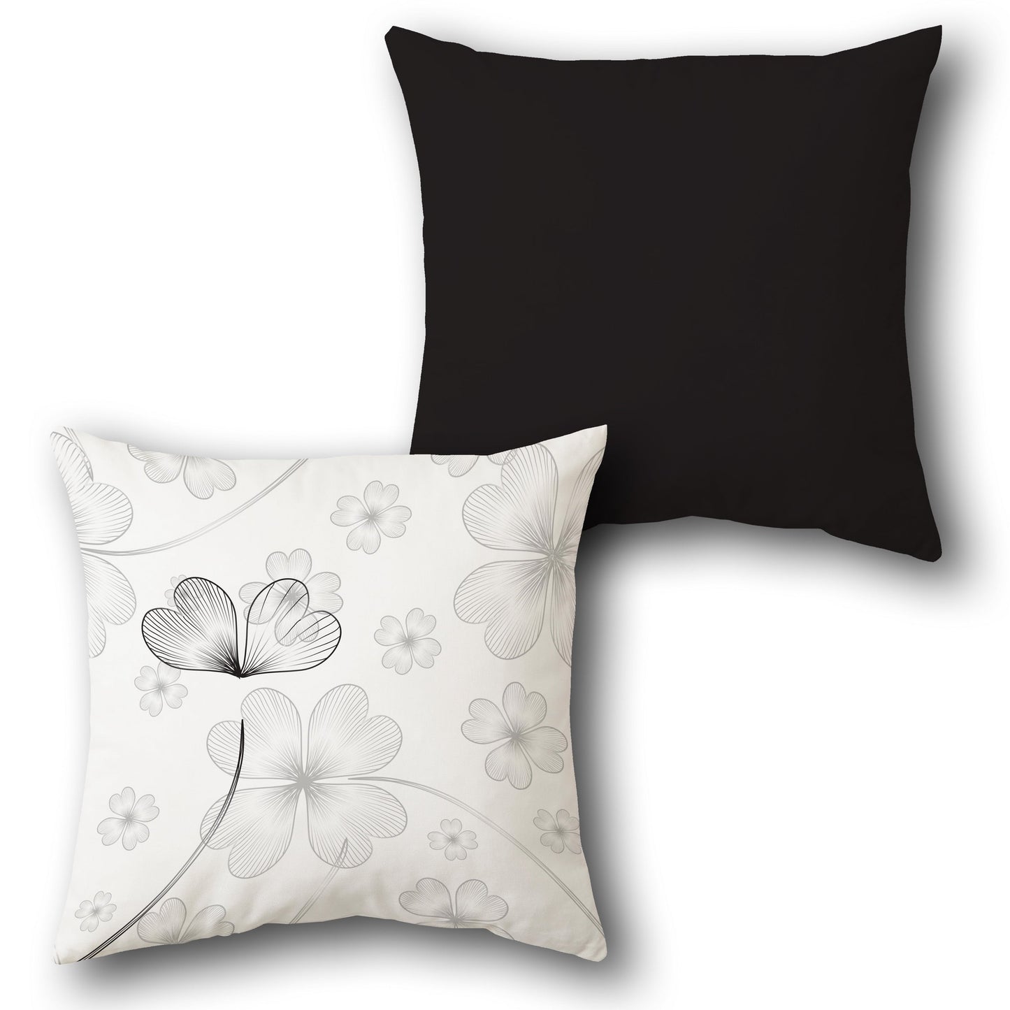 Minimal Clover  Design Cushion Single (Front & Back)