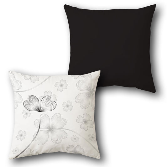 Minimal Clover  Design Cushion Single (Front & Back)