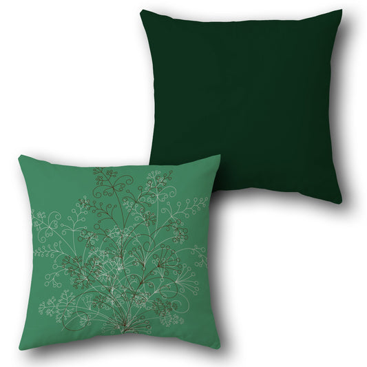 Forest Fern  Design Cushion Single (Front & Back)