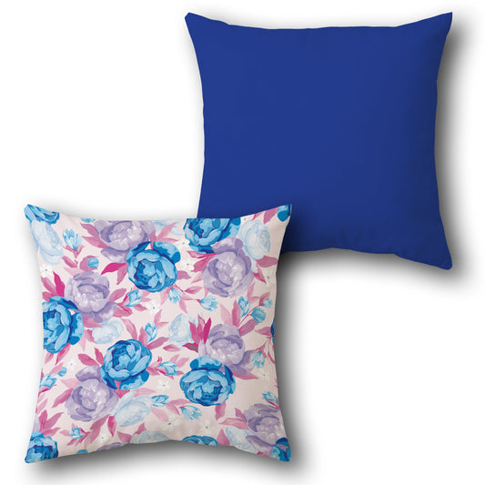 Reversible Floral  Design Cushion Single (Front & Back)