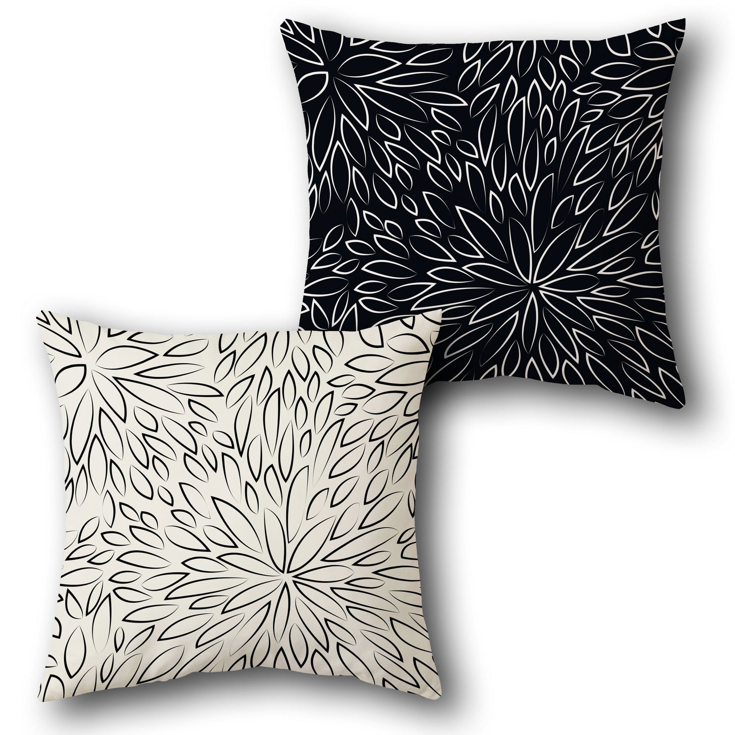 Floral Burst Throw  Design Cushion Single (Front & Back)