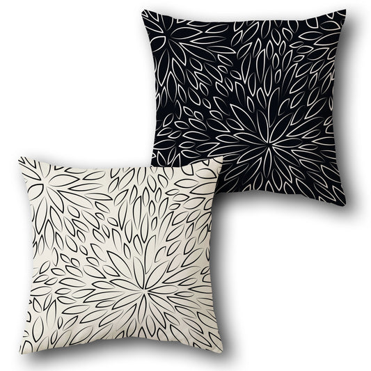 Floral Burst Throw  Design Cushion Single (Front & Back)