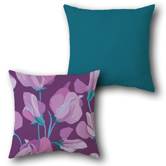 Floral Bloom  Design Cushion Single (Front & Back)
