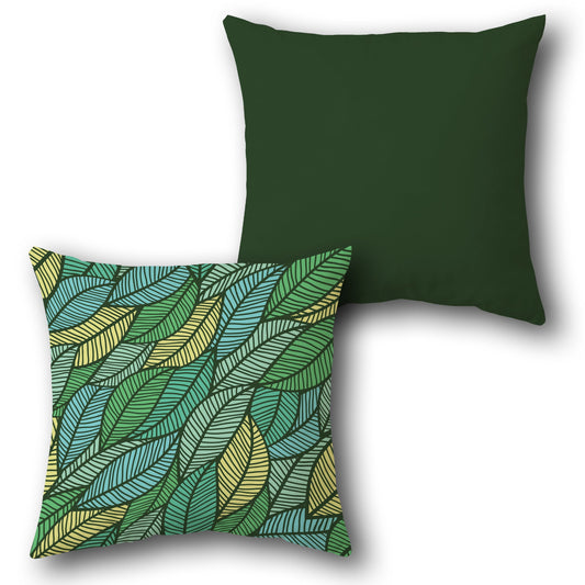 Tropical Leaf  Design Cushion Single (Front & Back)