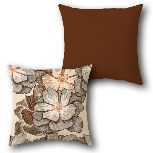 Floral Harmony  Design Cushion Single (Front & Back)