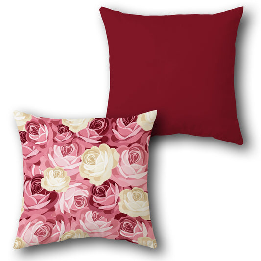 Rose Garden   Design Cushion Single (Front & Back)