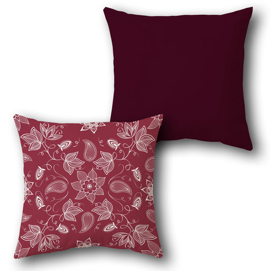 Paisley Elegance   Design Cushion Single (Front & Back)