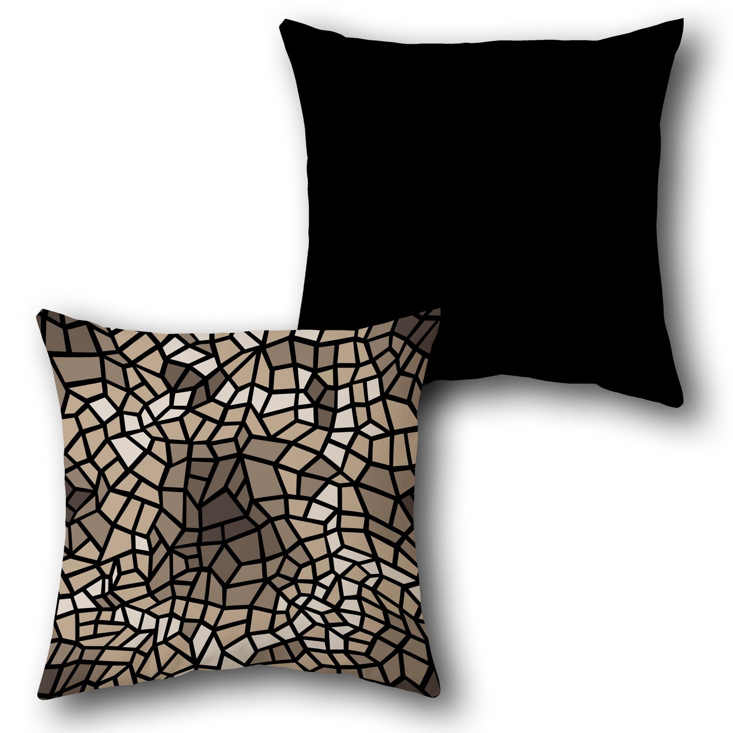 Mosaic Earth   Design Cushion Single (Front & Back)