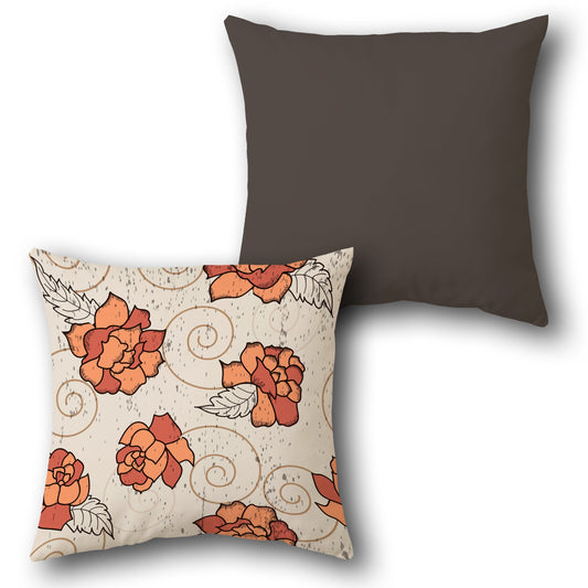 Autumn Swirl   Design Cushion Single (Front & Back)