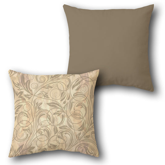Swirling Vines  Design Cushion Single (Front & Back)