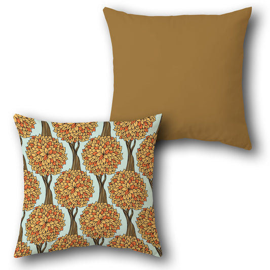 Autumn Trees  Design Cushion Single (Front & Back)