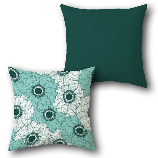 Floral Burst  Design Cushion Single (Front & Back)