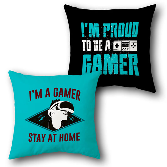 I'm Proud to Be a Gamer  Design Cushion Single (Front & Back)