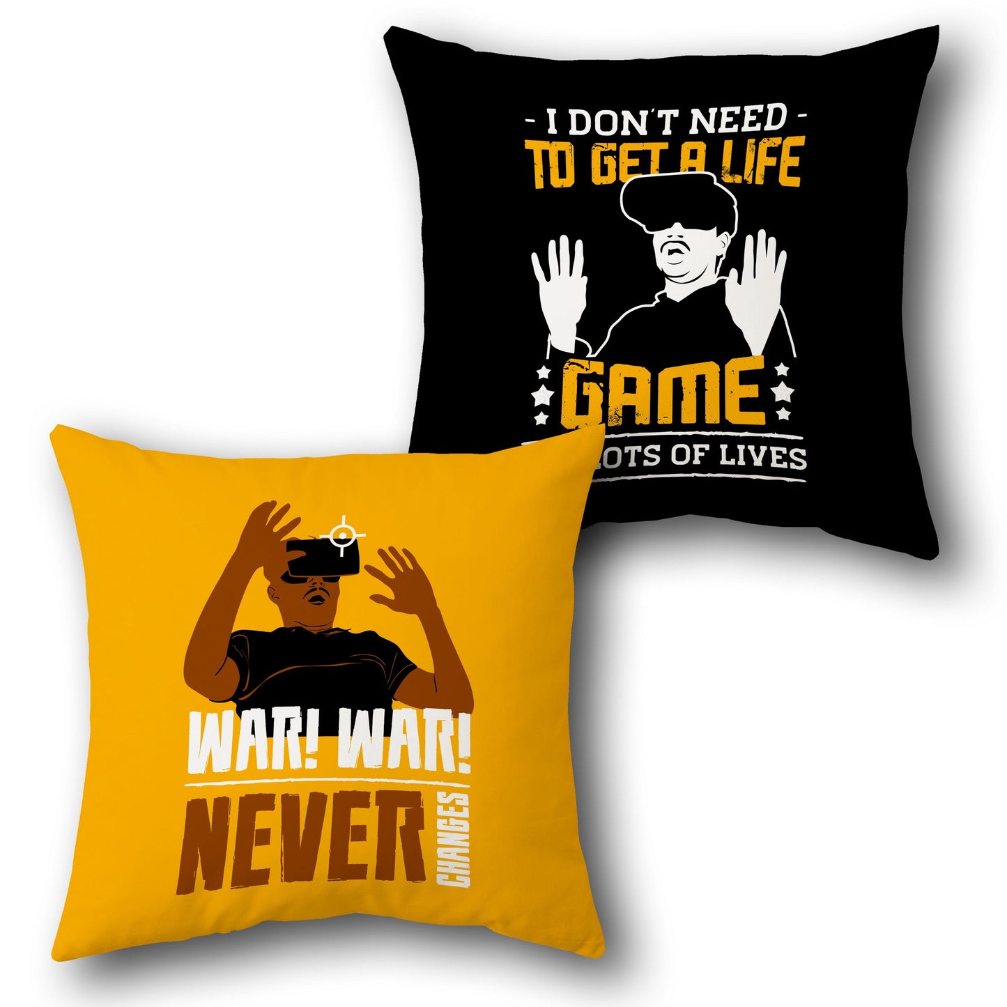 Get a Game Life / War Never Changes – VR Gamer  Design Cushion Single (Front & Back)