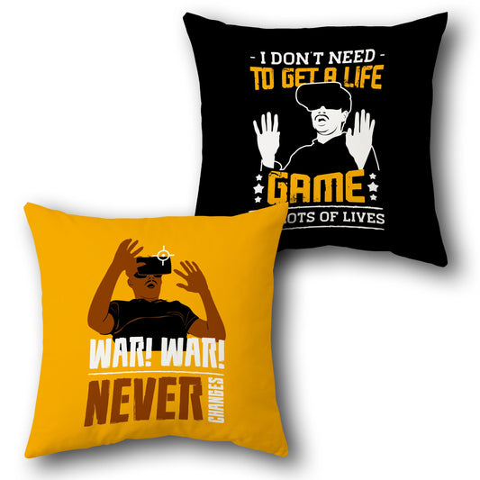 Get a Game Life / War Never Changes – VR Gamer  Design Cushion Single (Front & Back)