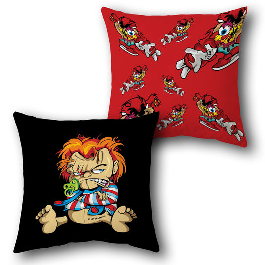 Baby Chucky Cartoon Style  Design Cushion Single (Front & Back)