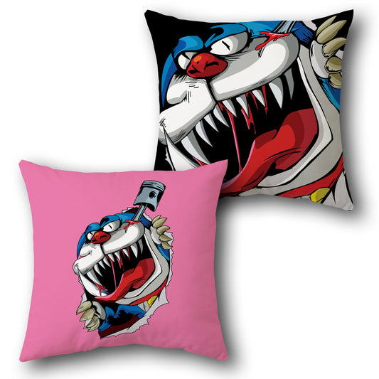 Savage RoboCat  Design Cushion Single (Front & Back)