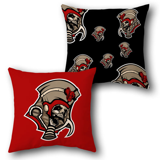 Warrior Skull Gladiator Throw  Design Cushion Single (Front & Back)