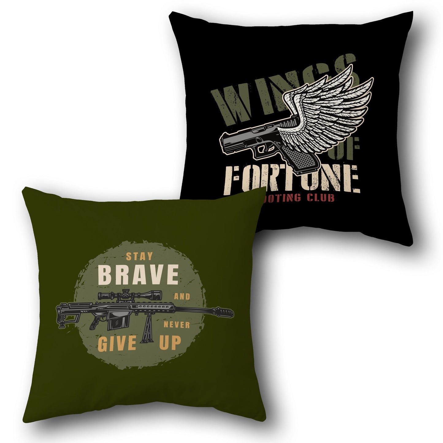 "Wings of Fortune" Shooting Club Cushion (Single, Front & Back)