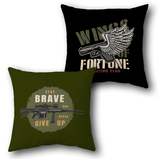 "Wings of Fortune" Shooting Club Cushion (Single, Front & Back)