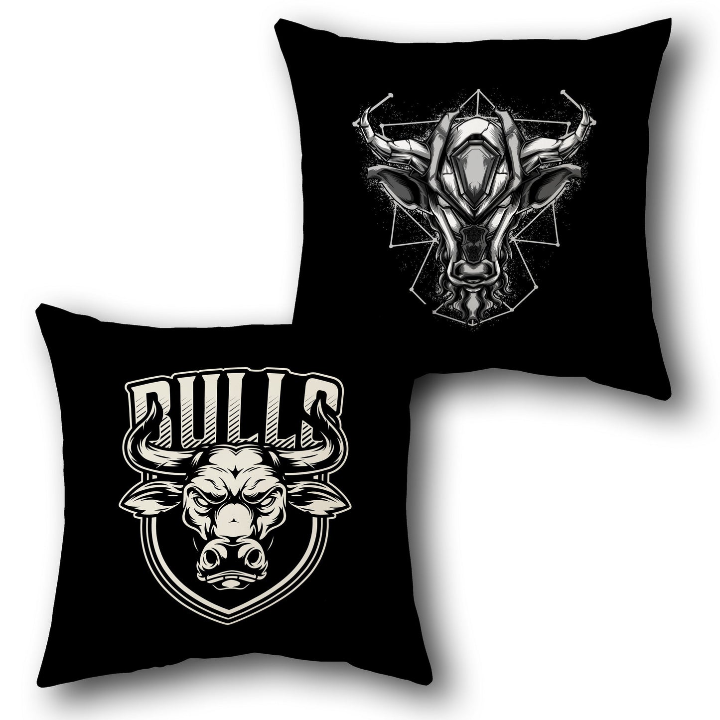 Bulls & Cyber Bull Cushion (Single, Front & Back)