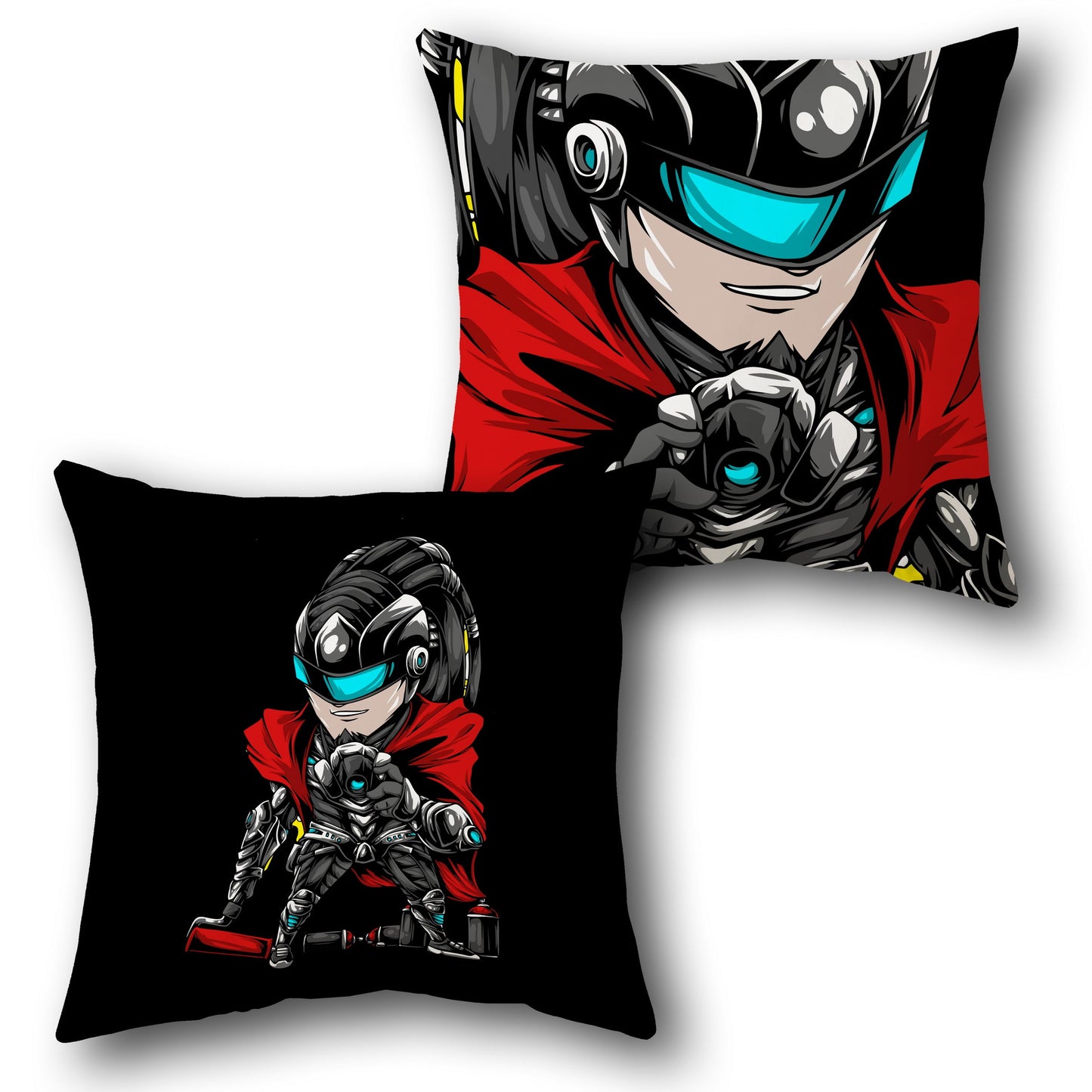 Cyber Hero Cushion (Single, Front & Back)