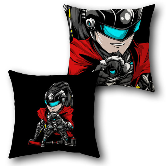 Cyber Hero Cushion (Single, Front & Back)