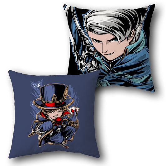Magic Trickster & Mystic Knight Cushion (Single, Front & Back)