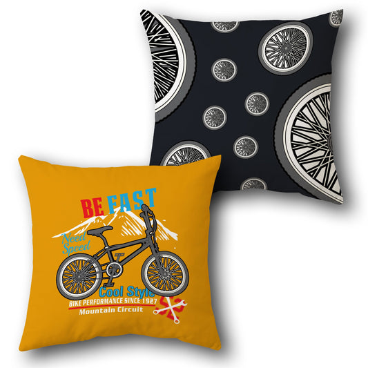 Be Fast Bike Rally Cushion (Single, Front & Back)