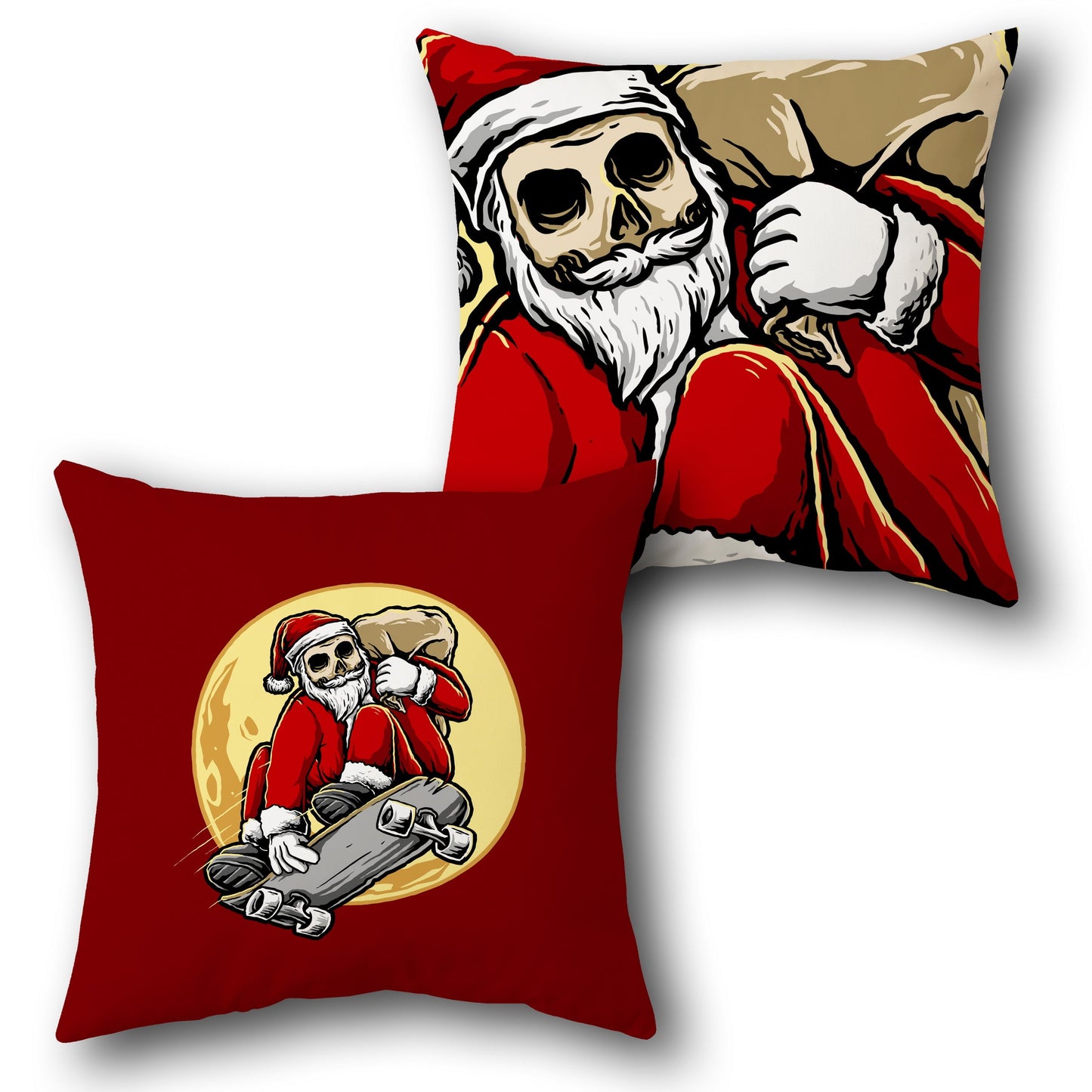 Skater Santa Skull Cushion – Single (Front & Back)