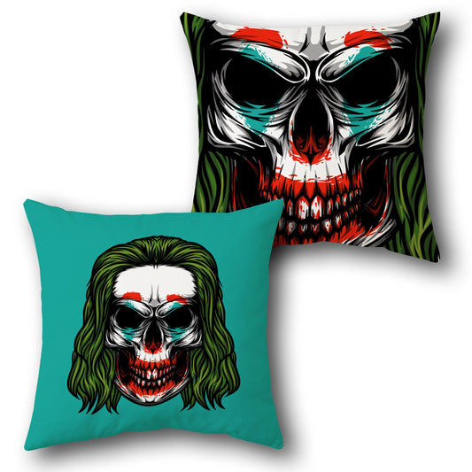 Joker Skull Dual-Side Single Cushion (Front & Back)