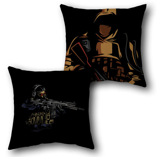 Tactical Soldier Dual-Side Single Cushion (Front & Back)