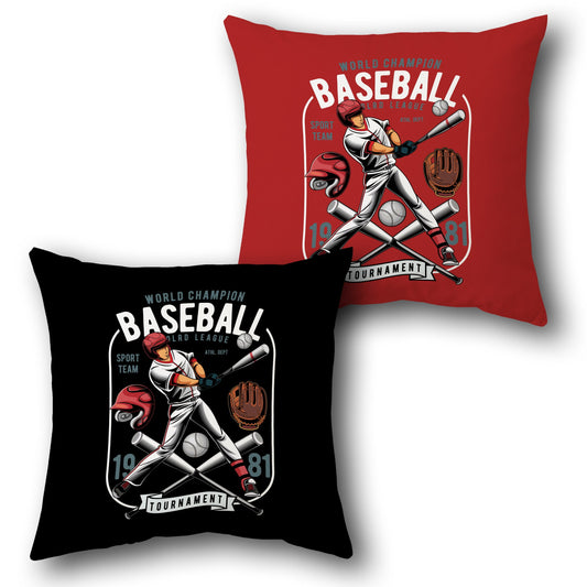 Baseball Champion Dual-Side Single Cushion (Front & Back)