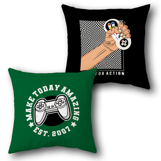Gamer Action Dual-Side Single Cushion (Front & Back)